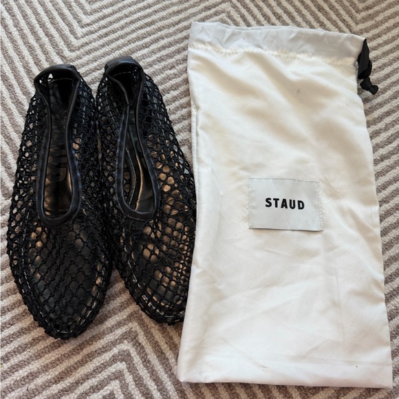 STAUD Shoes - STAUD Black Mesh Flats_NEW never worn without tags
